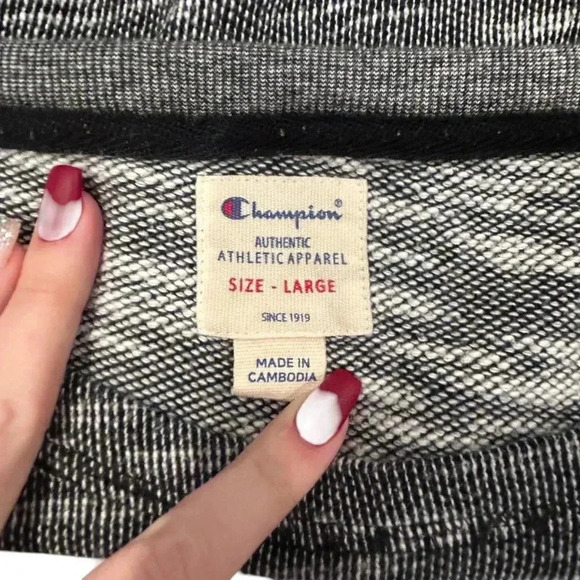 Champion heather gray sweater size L - Picture 9 of 9